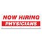 Signmission Now Hiring Physicians Banner Apply Inside Accepting Application Single Sided B-120-30289 - alternate 1